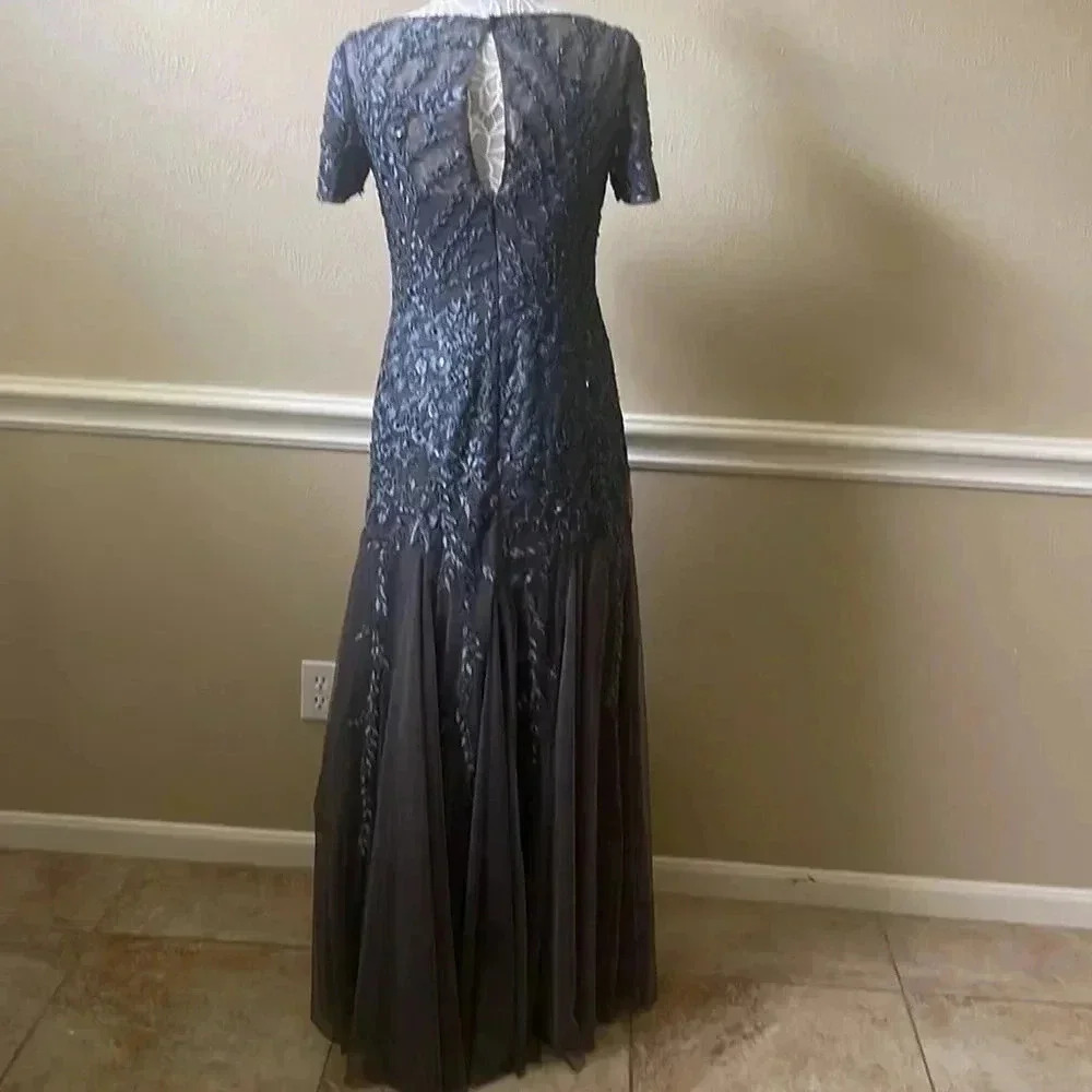 JJs House Charcoal Lace Maxi Dress - Picture 6 of 9
